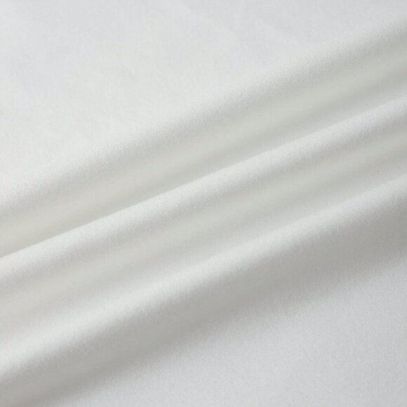 White Casual Women's Slogan & Figure Print Oversized Round Neck Short Sleeve T-S - Picture 5 of 6